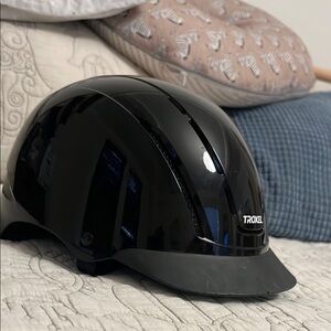 Troxel Glossy Black Equestrian Riding Helmet